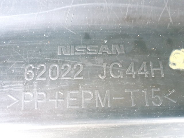 509943 Nissan X-Trail, 2008, Ködlámpás Mosós Első Lökhárító, 62022JG44H