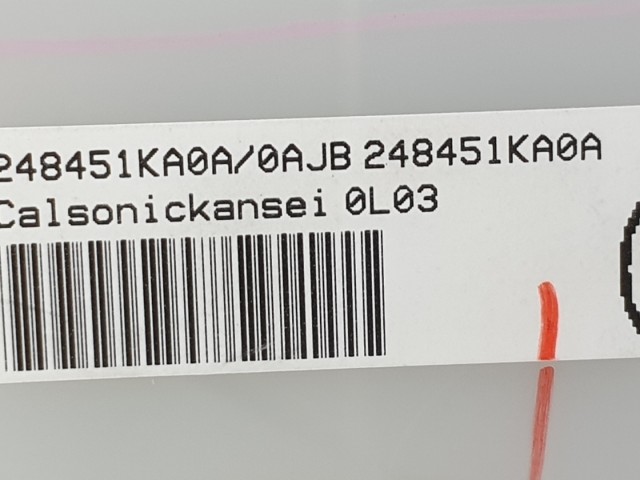 509883 Nissan Juke 2010, Fűtés Hűtés Vezérlő Panal, Kapcsoló, 248451KAOA