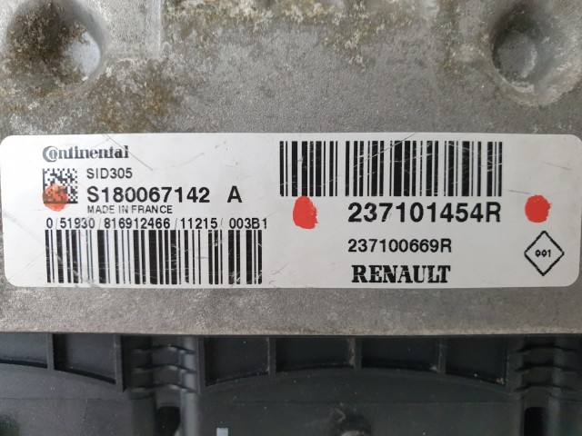 503780 Renault Megane 3, Motorvezérlő, Ecu, S180067142A, 237101454R, Continental.