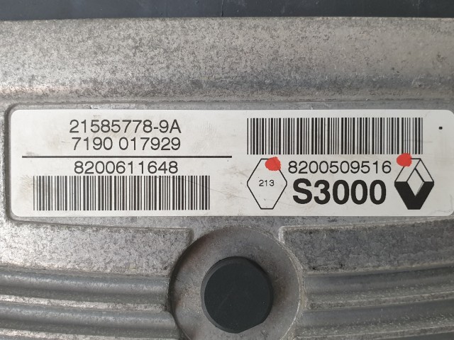 503786 Renault Scenic 2, 2006, Motorvezérlő, Ecu, 21585778-9A, 8200509516