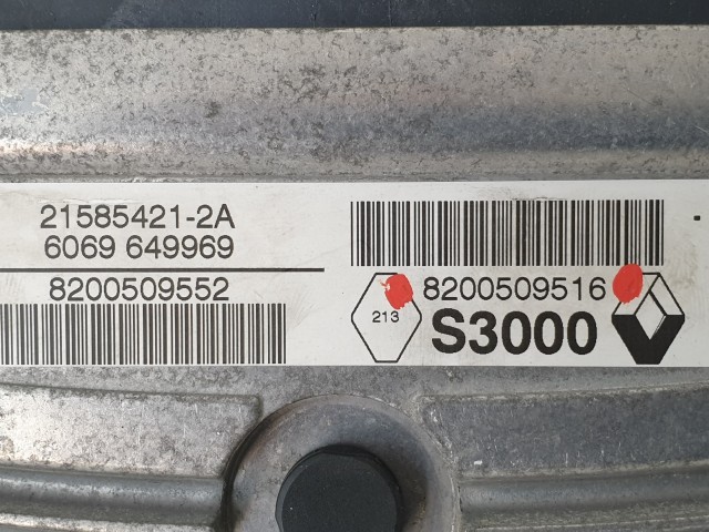 503787 Renault Scenic 2, 2007, Motorvezérlő, Ecu, 21585421-2A, 8200509516