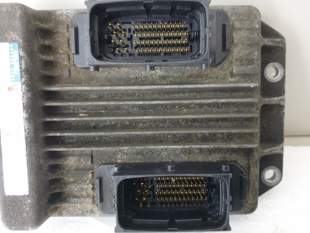 503796 Opel Meriva, Motorvezérlő, Ecu, 8973509486, 112500-0164, Denso.