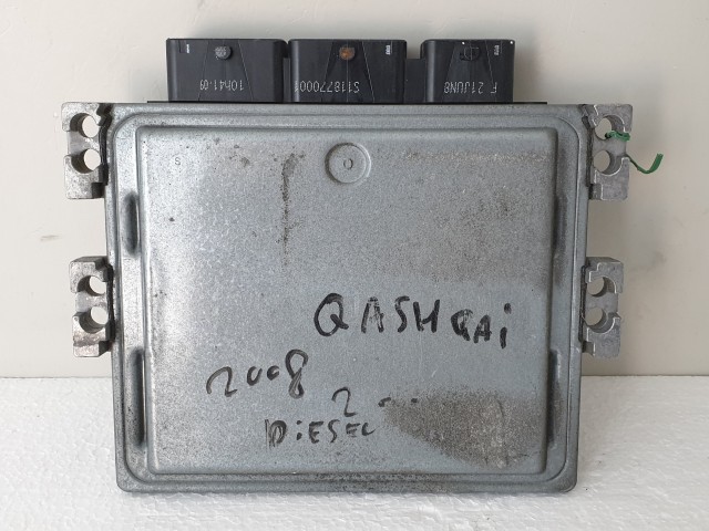 503799 Nissan Qashqai, Motorvezérlő, Ecu, S180033104A, 23710JD54D, Siemens.