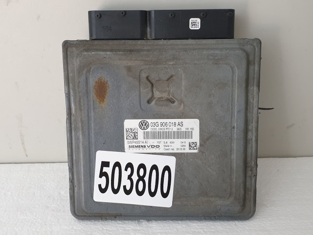 503800 VW Passat B6, Motorvezérlő, 5WP45514AI, 03G906018AS, Siemens.
