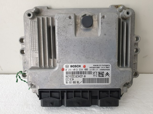 503813 Citroen C4 Picasso 2010, Motorvezérlő, Ecu, 0281013334, 9666986680, Bosch.