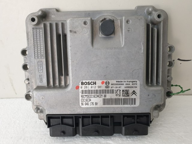 503825 Citroen C4 Picasso, Motorvezérlő, Ecu, 0281012981, 9664617680, Bosch.