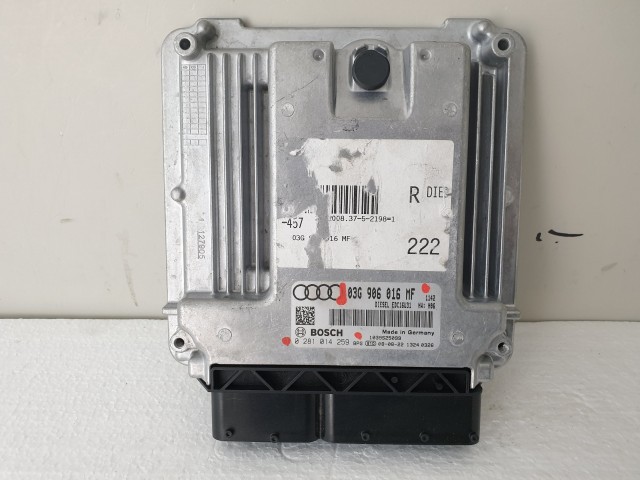 503834 Audi A6 C6, 2008, Motorvezérlő, Ecu, 0281014259, 03G906016MF, Bosch.