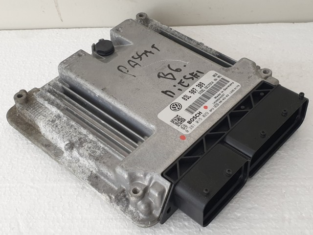 503844 VW Passat B6, Motorvezérlő, Ecu, 0281015029, 03L907309, Bosch.