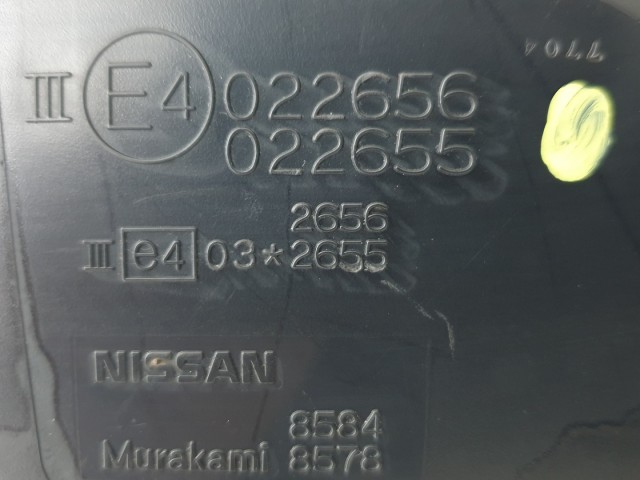 510287 Nissan X-Trail 2008, Bal Visszapillantó Tükör, 7 Vezeték, E4022656.