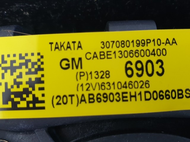 510721 Chevrolet Cruze 2012, Kormánylégzsák, Légzsák, 1 Csati, 