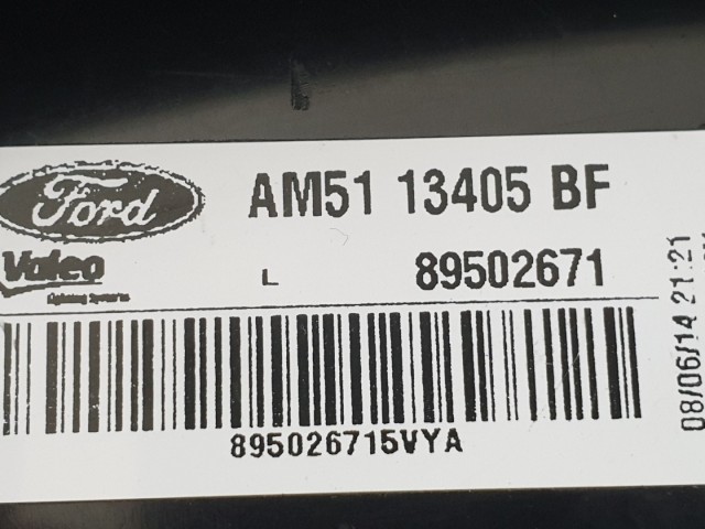 510814 Ford C Max 2014, Bal Hátsó Lámpa, AM5113405BF.