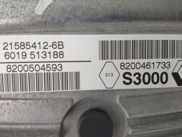 510878 Renault Clio 3, 2007, Motorvezérlő, Ecu, 21585412-6B, 8200504593.