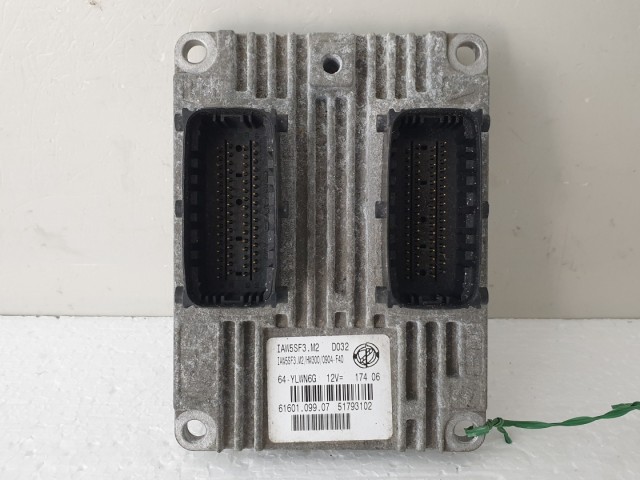 510887 Fiat Grande Punto, 2008, Motorvezérlő, ECU, 6160109907, 51793102, Magneti.