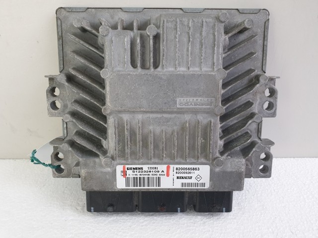 504332 Renault Scenic 2, D, 2006, Motorvezérlő, Ecu, 8200565863, S122326109A, Siemens.