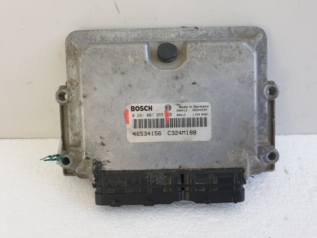 504353 Fiat Punto 2, D, Motorvezérlő, Ecu, 46534156, 0281001955, Bosch.