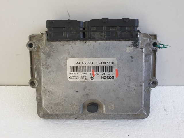 504353 Fiat Punto 2, D, Motorvezérlő, Ecu, 46534156, 0281001955, Bosch.