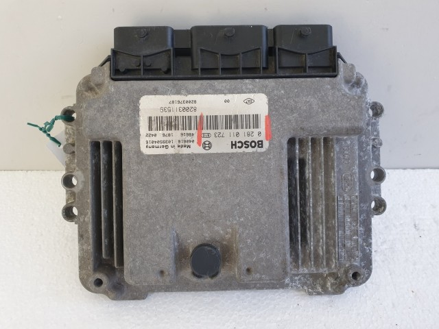 504354 Renault Laguna 2, D, Motorvezérlő, Ecu, 8200311539, 0281011723, Bosch.