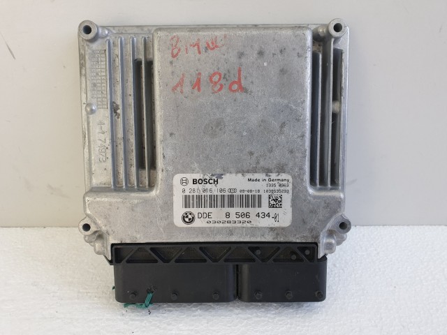 504356 Bmw 1,  3, D, 2009, Motorvezérlő, Ecu, 850643401, 0281016106, Bosch.