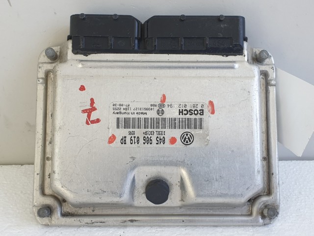 504362 VW Polo 1.4 D, 2007, motorvezérlő, Ecu, 0281012194, 045906019BP, Bosch.