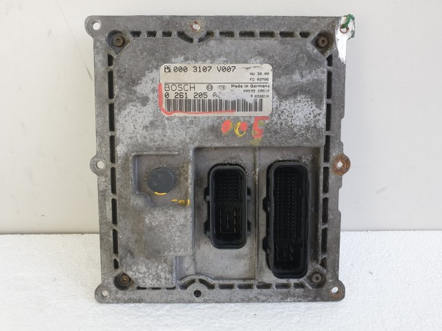 504373 Smart Fortwo, 2002, Motorvezérlő, Ecu, 0003107V007, 0261205005, Bosch.