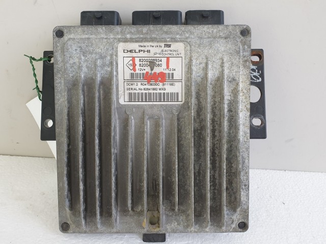 504374 Renault Modus, Motorvezérlő, Ecu, 820449080, 8200398934, Delphi.