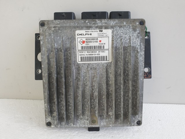 504376 Renault Clio 3, Motorvezérlő, Ecu, 8200399038, 8200513163, Delphi.