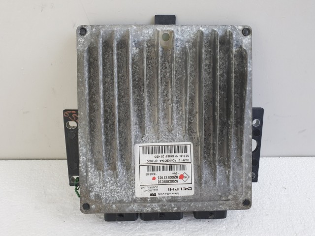 504376 Renault Clio 3, Motorvezérlő, Ecu, 8200399038, 8200513163, Delphi.