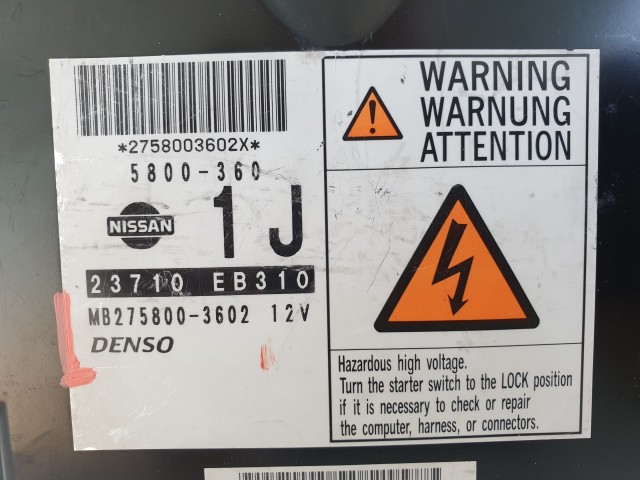 504398 Nissan Navara D40, Motorvezérlő, Ecu, 275800-3602, 23710EB310, Denso.