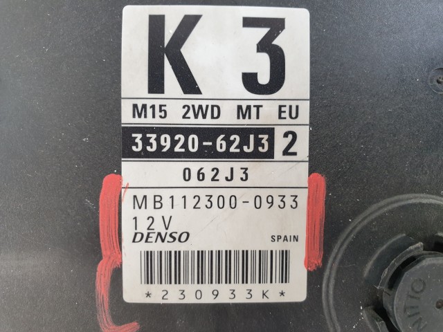 504402 Suzuki Swift 2007, Motorvezérlő, Ecu, 112300-0933, 33920-62J32, Denso.