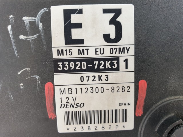 504403 Suzuki Swift 2008, Motorvezérlő, Ecu, 112300-8282, 33920-72K31, Denso.