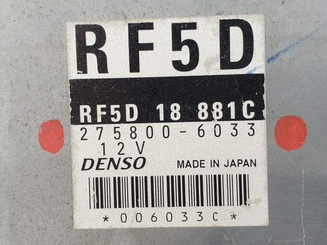 504405 Mazda 6, GG, Motorvezérlő, Ecu, 275800-6033, RF5D18881C, Denso.