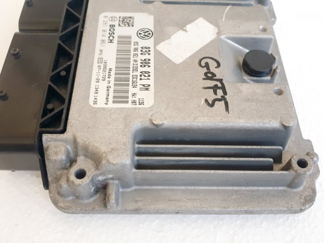 508554 VW Golf 5, Motorvezérlő, Ecu, 0281014061, 03G906021PM, Bosch.