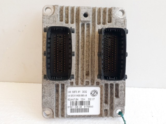 508559 Fiat Grande Punto, Motorvezérlő, ECU, 6160109808, 51798649.