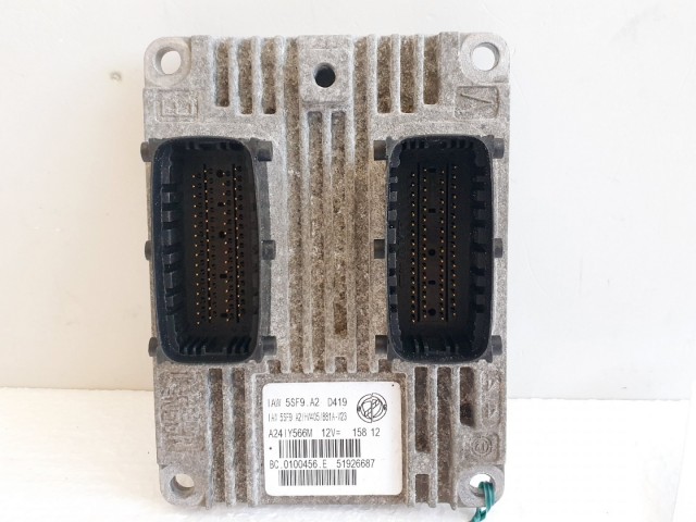 508567 Fiat Punto Evo, Motorvezérlő, Ecu, BC0100456E, 51926687, 