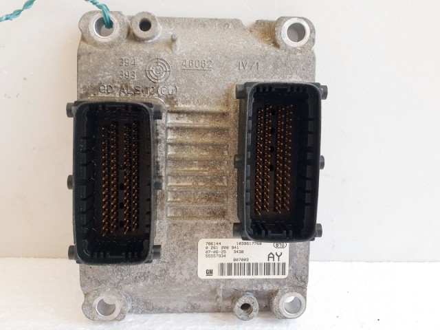 508568 Opel Corsa D, Motorvezérlő, Ecu, 0261208941, 55557934.