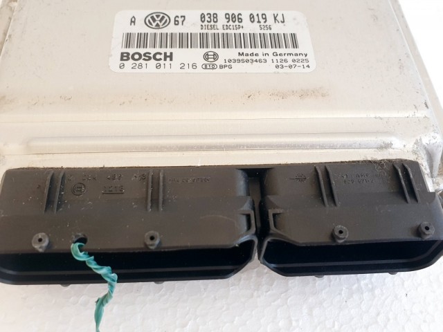 508574 VW Golf 4, Motorvezérlő, Ecu, 0281011216, 038906019KJ, Bosch.