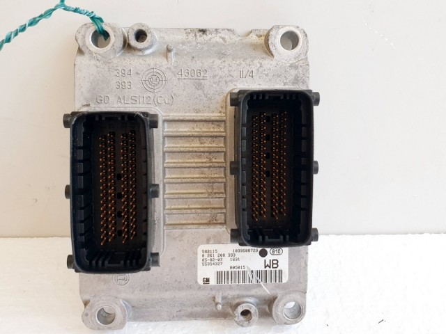 508580 Opel Corsa C, Motorvezérlő, Ecu, 0261208393, 55354327, Bosch.