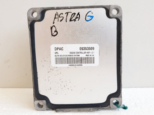 508582 Opel Astra G, Zafira A, Motorvezérlő, Ecu, 09353509, Delphi.