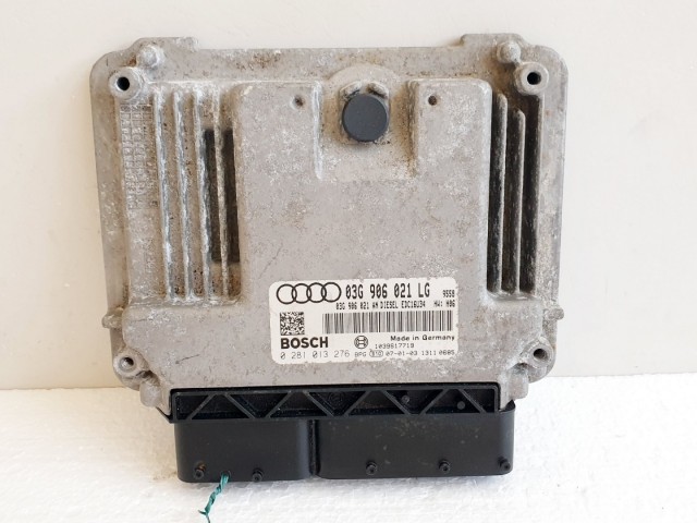 508636 Audi A3 8P, Motorvezérlő, Ecu, 0281013276, 03G906021LG, Bosch.