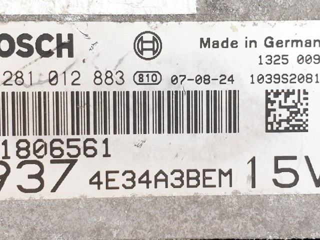 508676 Alfa Romeo GT, Motorvezérlő, Ecu, 0281012883, 51806561, Bosch.