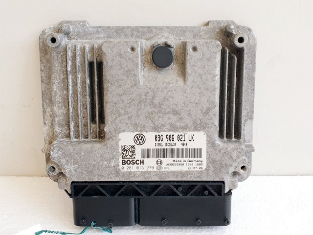 508677 Seat Leon Motorvezérlő, Ecu, 0281013279, 03G906021LK, Bosch.