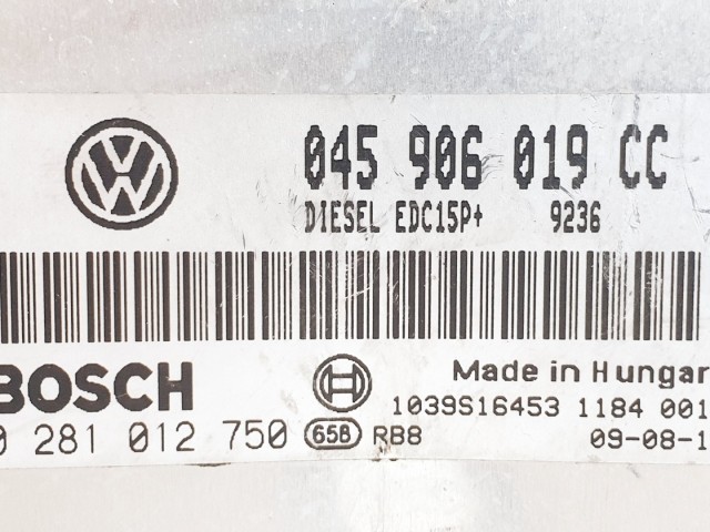 508684 Skoda Roomster, Motorvezérlő, 0281012750, 045906019CC, Bosch.