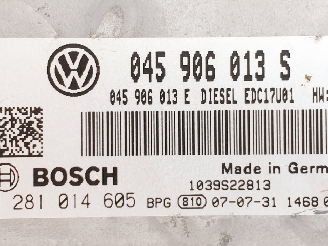 508688 VW Polo 2007, Motorvezérlő, 0281014605, 045906013S, Bosch.