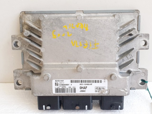 508695 Ford Fiesta Motorvezérlő, S180049001 F, 8V21-12A650-HF, Continental.