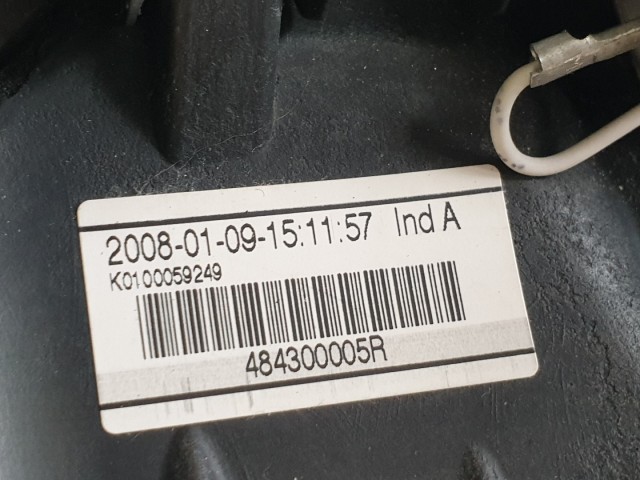 510912 Renault Laguna 3, 2009, Bőrkormány, Multikormány, 484300005R.