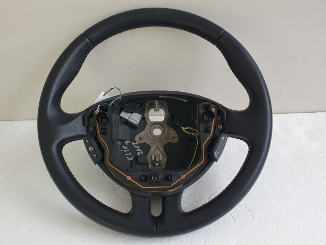 510932 Renault Clio 3, 2012, Bőrkormány, Kormány. Tempomatos.