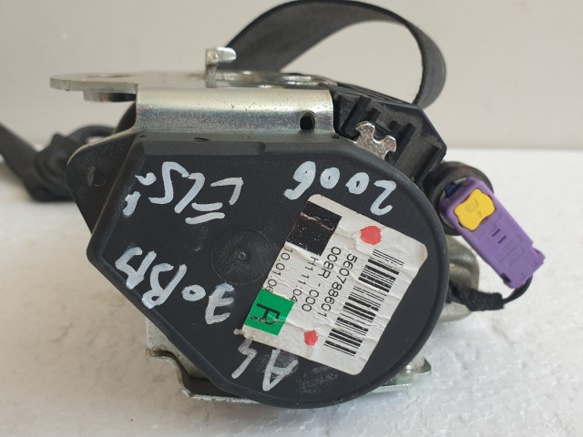 509597 Audi A4 B7, 2006, Jobb Első Övfeszítő, Biztonsági Öv.