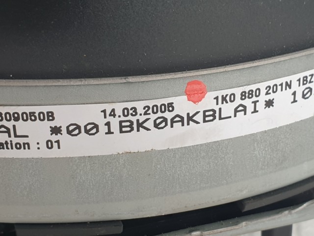 509297 VW Golf 5, 2005, Kormánylégzsák, Légzsák, 1 Csati, 4 Águ Kormányba