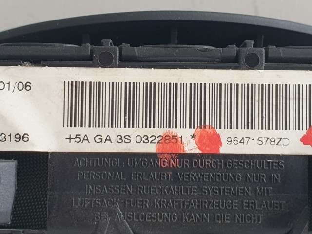 509304 Citroen C4, 2006, Kormánylégzsák, Légzsák, 2 Csati, 2 Águ Kormányba