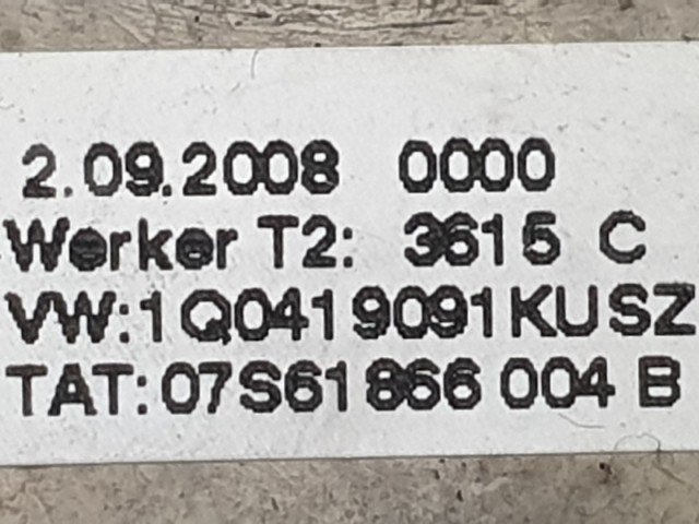 510947 VW Golf 5, Passat B6, 2008, Bőrkormány, Multikormány, 1Q0419091KUSZ.